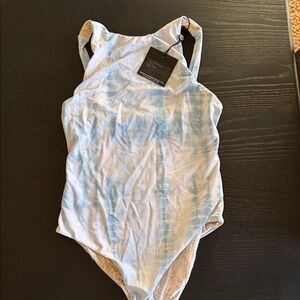 Acacia Swimwear Light Blue Tie-Dye Bodysuit